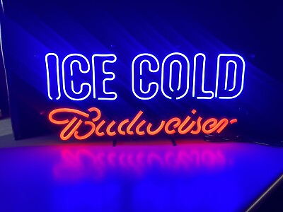 #ad 🔥 New Budweiser Ice Cold LED Beer Bar Sign Light Opti Neon Bud For You Beercave $195.00