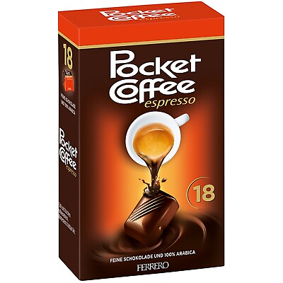 #ad POCKET COFFEE espresso shot in chocolate pralines 225g FREE SHIPPING $18.99