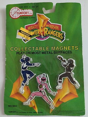 #ad Vintage Mighty Morphin Power Rangers COLLECTABLE MAGNET SET New in Package 1993 $5.99