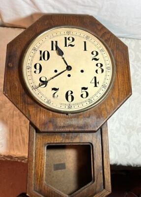 #ad Vintage Howard Miller Regulator Wall Clock Westminister Chime For Parts $70.28