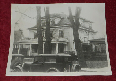 #ad 1929 Press Photo Gamma Eta Gamma Fraternity House University of Illinois Law $7.73