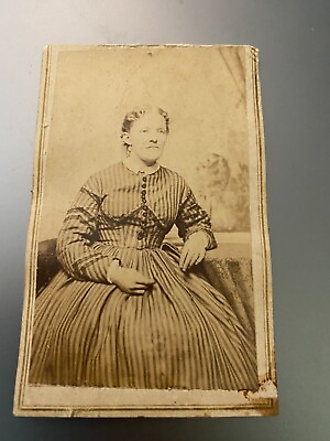 #ad Antique CDV Photo of Woman Goodnow O.F. Weaver Chicago IL $5.99