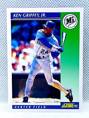 #ad KEN GRIFFEY JR 1992 Score Baseball #1 SEATTLE MARINERS $2.49