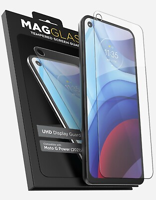 #ad For Moto G Power Screen Protector 2021 Tempered Glass UHD Full Coverage Guard $14.99