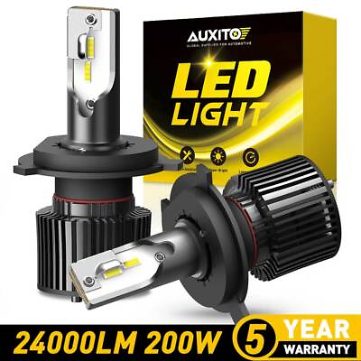 #ad NEW AUXITO CANBUS Kit of High Low Beam LED Bulbs 9003 H4 Headlight Super Bright $24.99