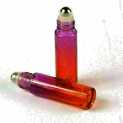 #ad 6# 1 50Pcs 10ml Glass Roll On Bottle Steel Roller Essential Oils Gradient Bottle $82.58