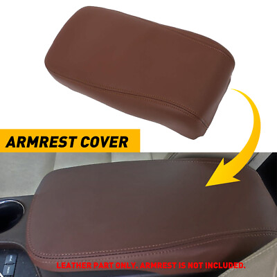 #ad Fit For Toyota Avalon 2013 2018 Brown Center Console Armrest Cover Leather Skin $19.99