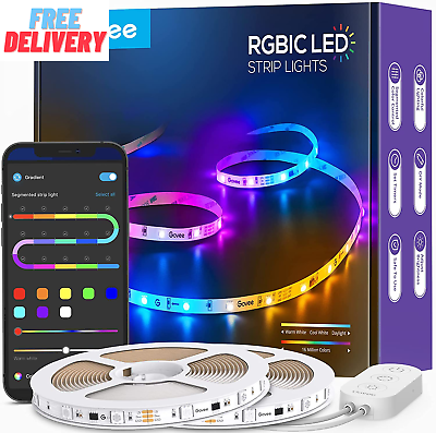 #ad 65.6Ft RGBIC LED Strip Lights Color Changing LED Strips App Control via Blueto $92.14