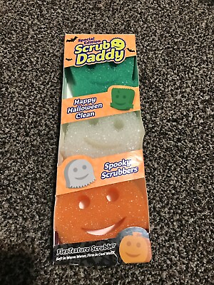 #ad #ad Scrub Daddy Halloween Special Edition Sponge 3 Pack Ghost Pumpkin Frankenstein $12.00