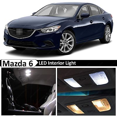 #ad 15x White Interior LED Lights Replacement Bulbs Package For 2014 2017 Mazda 6 $13.89