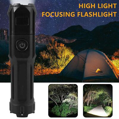 #ad Tactical Police LED Rechargeable Flashlight Torch Portable Zoomable USB Pocket* $6.63