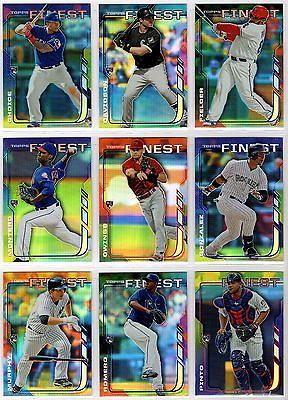 #ad 2014 Topps Finest Xfractor or Refractor Blue Green or Black You Pick $1.25