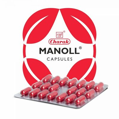 #ad Charak Manoll 20 Herbal Capsules Ayurvedic Ayurveda Product $52.50