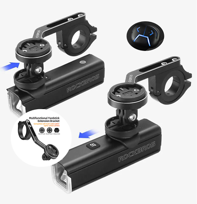 #ad ROCKBROS 1500LM Cycling Front Smart Light Bike Headlight Lifting With Remote USB $33.99
