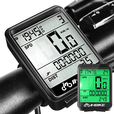 #ad Bike Bicycle Speedometer Cycle Digital Odometer Computer Waterproof LCD Wireless $14.90