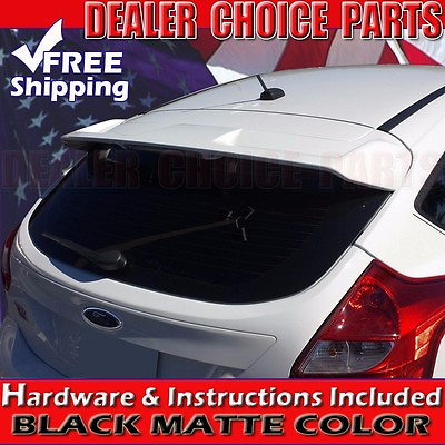 #ad 2012 2019 Ford Focus Hatchback ST MATTE BLACK Factory Style Spoiler Roof Wing $85.26