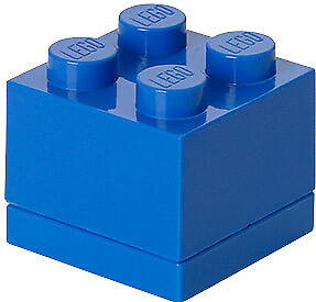LEGO 40110631 Mini Box 4X4 Storage Case Bright Blue $8.12