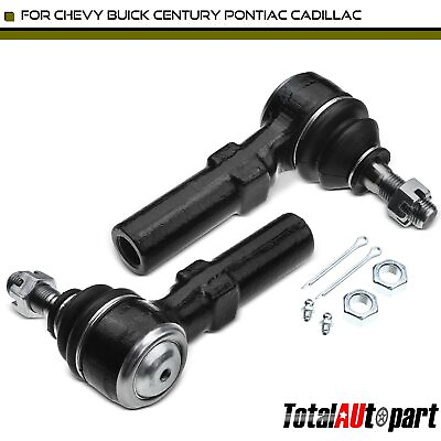 #ad 2x Outer Tie Rod End for Buick Century 1992 Cadillac Chevrolet Oldsmobile Outer $23.49