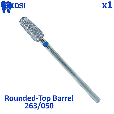 #ad 1 DSI Dental Diamond Low Speed Handpiece Rounded Top Barrel Shape Burs Drill $21.90