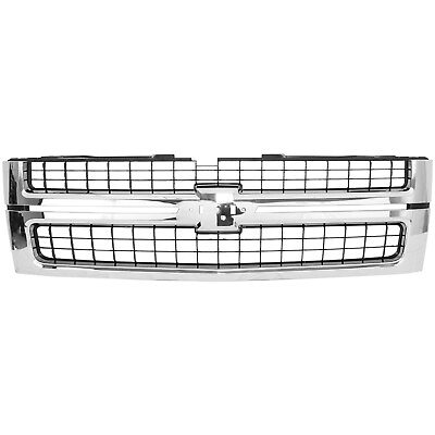 #ad Grille Assembly For 2007 2010 Chevrolet Silverado 2500 HD 3500 HD Chrome Shell $187.95