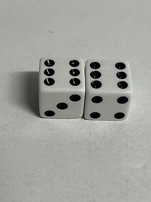 #ad Monopoly The Simpsons Board Game Replacement Pieces: Genuine 2 x Die 2 Dice $3.27