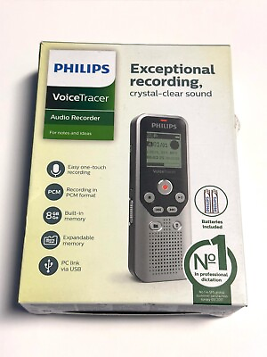 #ad Philips Voice Tracer DVT1250 Audio Recorder For Notes And Ideas $14.99