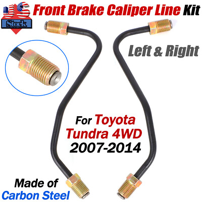 #ad For 2007 2014 Toyota Tundra 4WD Front Brake Caliper Line Set of Left amp; Right US $16.99