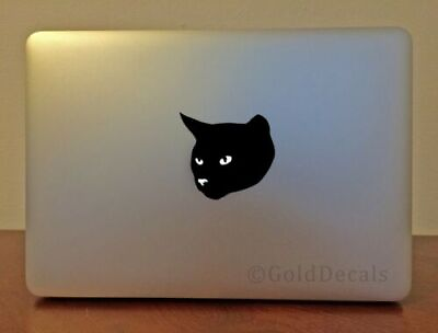 #ad Cat Head Bumper Sticker Window Laptop Vinyl Sticker MacBook Decal Cute Kitten $4.00