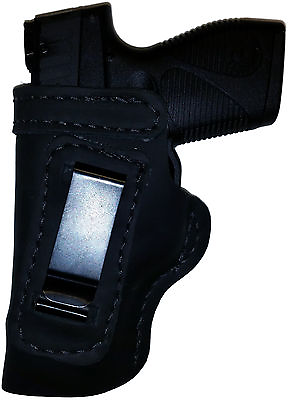#ad LT BLACK CUSTOM OWB Leather Holster YOUR CHOICE:rhlh laser slide cant belt mag $59.88