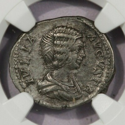 #ad 193 217 AD Roman Empire AR Denarius Julia Domna NGC XF b 5 $150.00