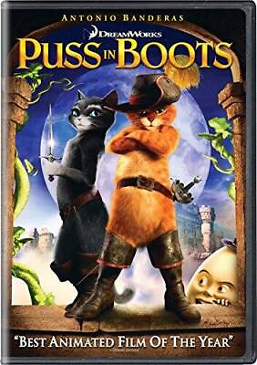 #ad Puss in Boots DVD By Antonio BanderasWalt Dohrn GOOD $3.98