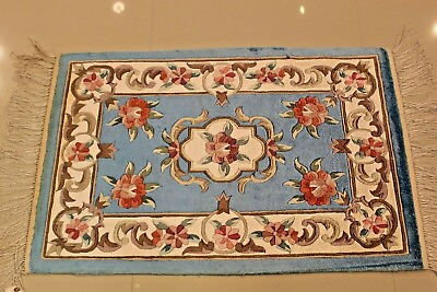 #ad TOP SELLER AUBUSSON VINTAGE CHINESE SILK AREA RUG 2#x27;x3#x27; BRAND NEW GREAT DEAL $199.00
