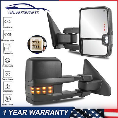 #ad Pair Power Heated Tow Mirrors w LED Signals for 2003 2008 Dodge Ram 1500 2500 $202.79