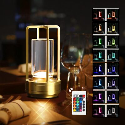 #ad #ad Portable Metal Desk LampCordless LED Table Lamp16 Color Touch Control Recha... $70.90