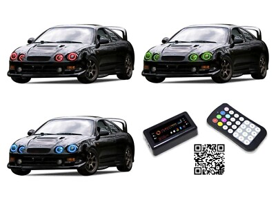 #ad RGB Multi Color Bluetooth Headlight Halo kit for Toyota Celica 94 99 $180.70