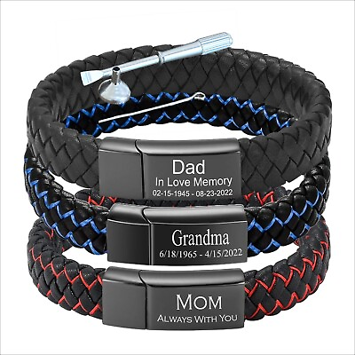 #ad Personalized Cremation Jewelry Urn Bracelet for Ashes Men Women Bracelet $39.99
