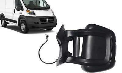 #ad FIT DODGE RAM PROMASTER 2014 LEFT DRIVER SIDE POWERED DOOR MIRROR LONG ARM $142.50
