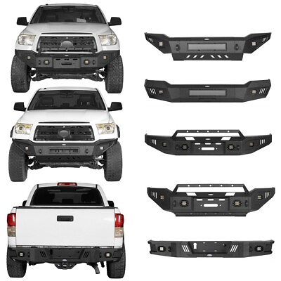 #ad Hooke Road Black Steel Front Rear Bumper Assembly for Toyota Tundra 2007 2013 $998.09