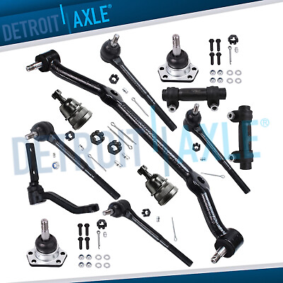 #ad 12pc Front Ball Joints Tie Rods Kit for Chevy Blazer S10 S15 Jimmy Sonoma 2WD $104.89