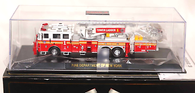 CODE 3 FDNY FIRE AERIALSCOPE TOWER LADDER 1 DIECAST 1 64 SCALE 12738 $235.00