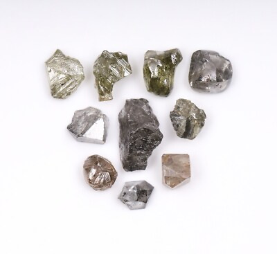 #ad 3.96 CT Natural Rough Diamond Gray Color Loose Diamond Earth Mined Diamond $163.68