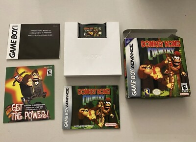 #ad Nintendo Gameboy Advance Game Donkey Kong Country CIB Complete In Box Tested $69.99