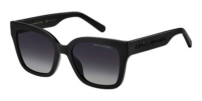 #ad Marc Jacobs MARC 658S 008A WJ Black Polarized Grey Square Women#x27;s Sunglasses $79.00