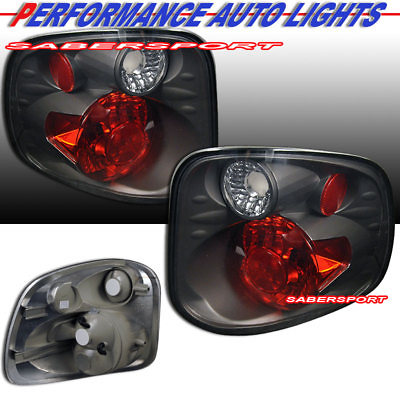 #ad Set of Pair Smoke Taillights for 2001 2003 Ford F 150 SuperCrew Flareside Bed $59.99