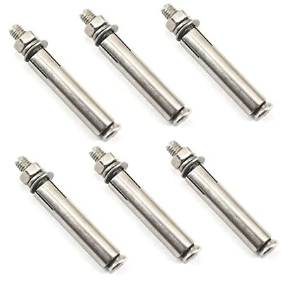 #ad 6 Pcs M10x110 304 Stainless Steel External Expansion Bolts Screw Sleeve Ancho... $26.69