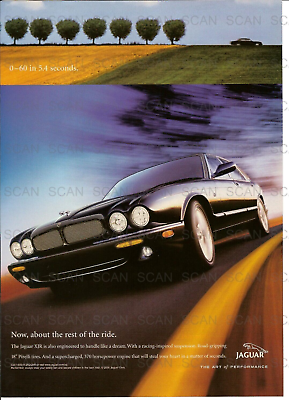 #ad 2000 Jaguar XJR Vintage Magazine Ad $7.99