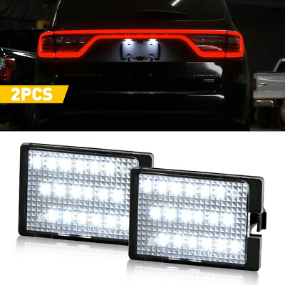 #ad For Dodge LED Durango 2014 2021 SUPER BRIGHTWhite License Plate Light Lamp SET $13.29