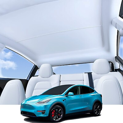 #ad #ad Obaska Tesla Model Y 2020 2024 Glass Roof Sunshade Pro Premium Sunroof sun shade $39.95