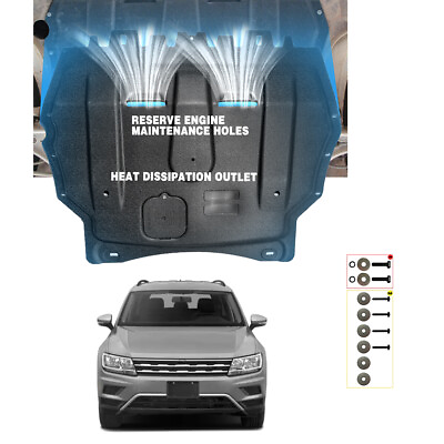 #ad For Volkswagen Tiguan 2018 2021 Auto Under Engine Splash Shield Guards Mudguards $89.27