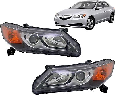 #ad For Acura 2013 2015 ILX Halogen Headlights Pair Set with Bulbs Leftamp;Right CAPA $382.00